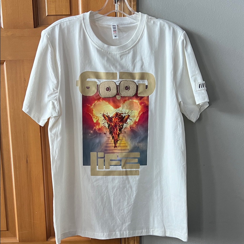 Good Life Brand New White Graphic Tee